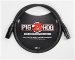 Pig Hog 8mm XLR Microphone Cable - 3 Feet Front View